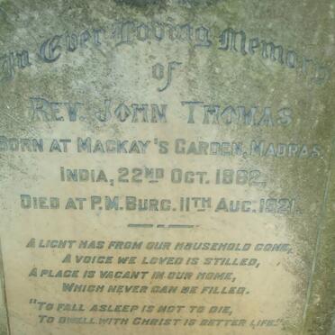 THOMAS John 1862-1921