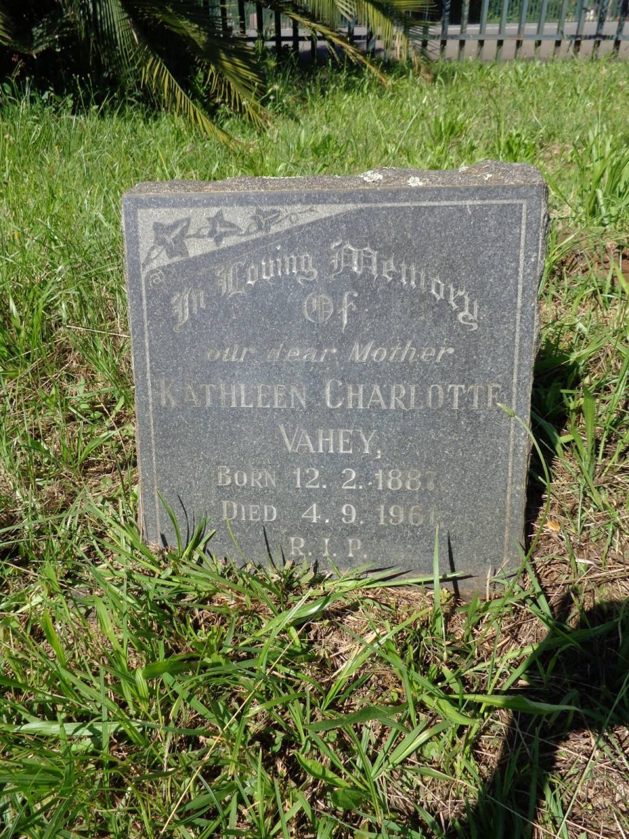 VAHEY Kathleen Charlotte 1887-1961
