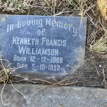 WILLIAMSON Kenneth Francis 1908-1992