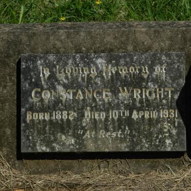 WRIGHT Constance 1882-1931