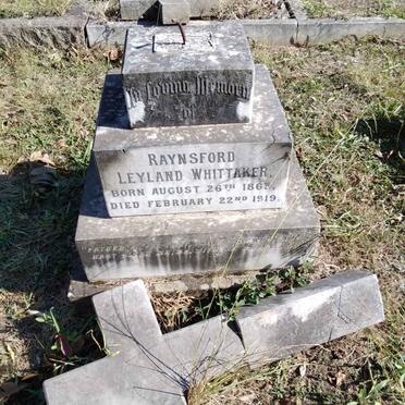 WHITTAKER Raynsford Leyland 1863-1919