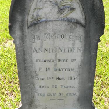 WATTON Annie nee NEDEN -1934