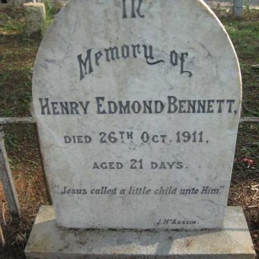 BENNETT Henry Edmond -1911