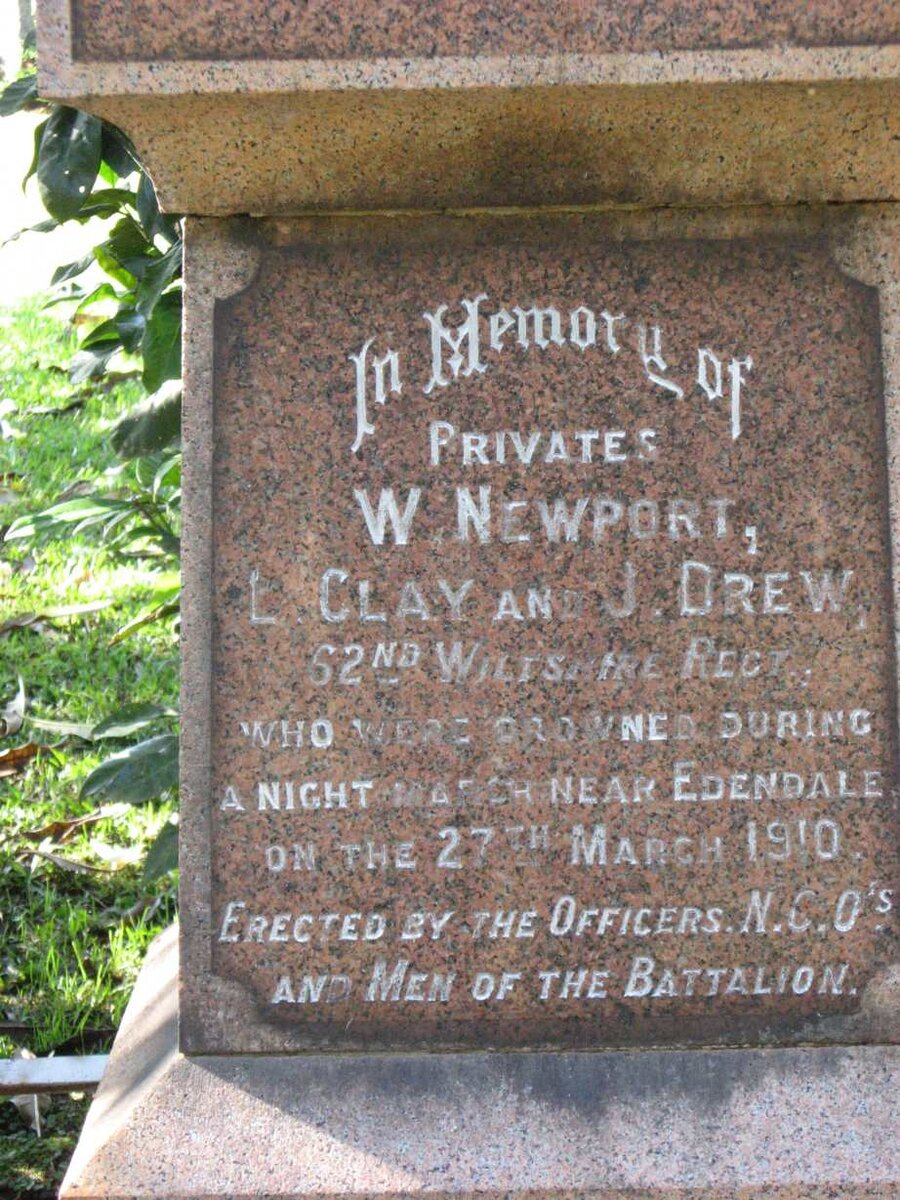 NEWPORT W. -1910 :: CLAY L. -1910 :: DREW L. -1910