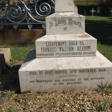 READER Francis William -1898