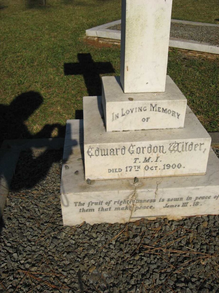 WILDER Edward Gordon -1900