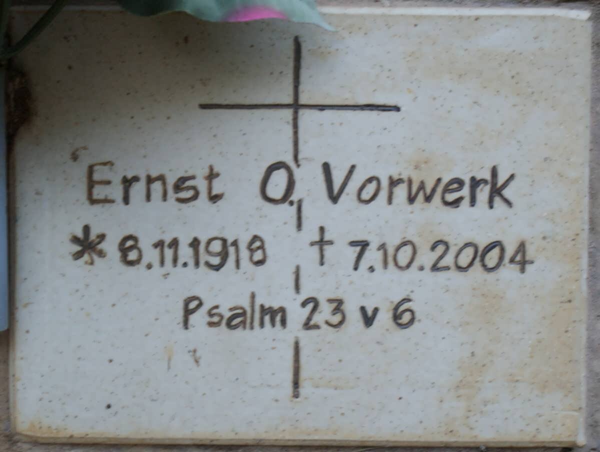 VORWERK Ernst O. 1918-2004