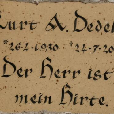 DEDEKIND Kurt A. 1930-2011