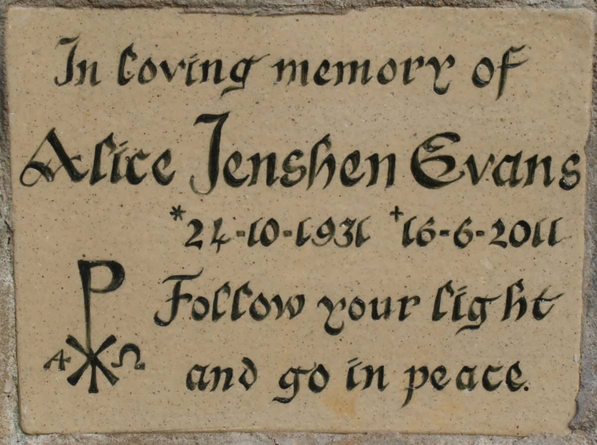 EVANS Alice Jenshen 1931-2011