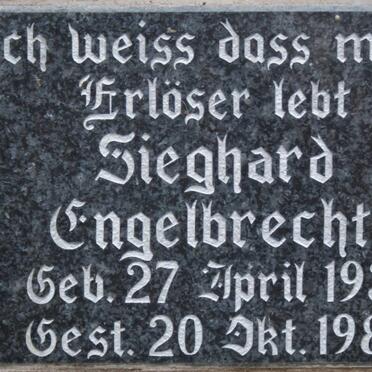 ENGELBRECHT Sieghard 1931-1988