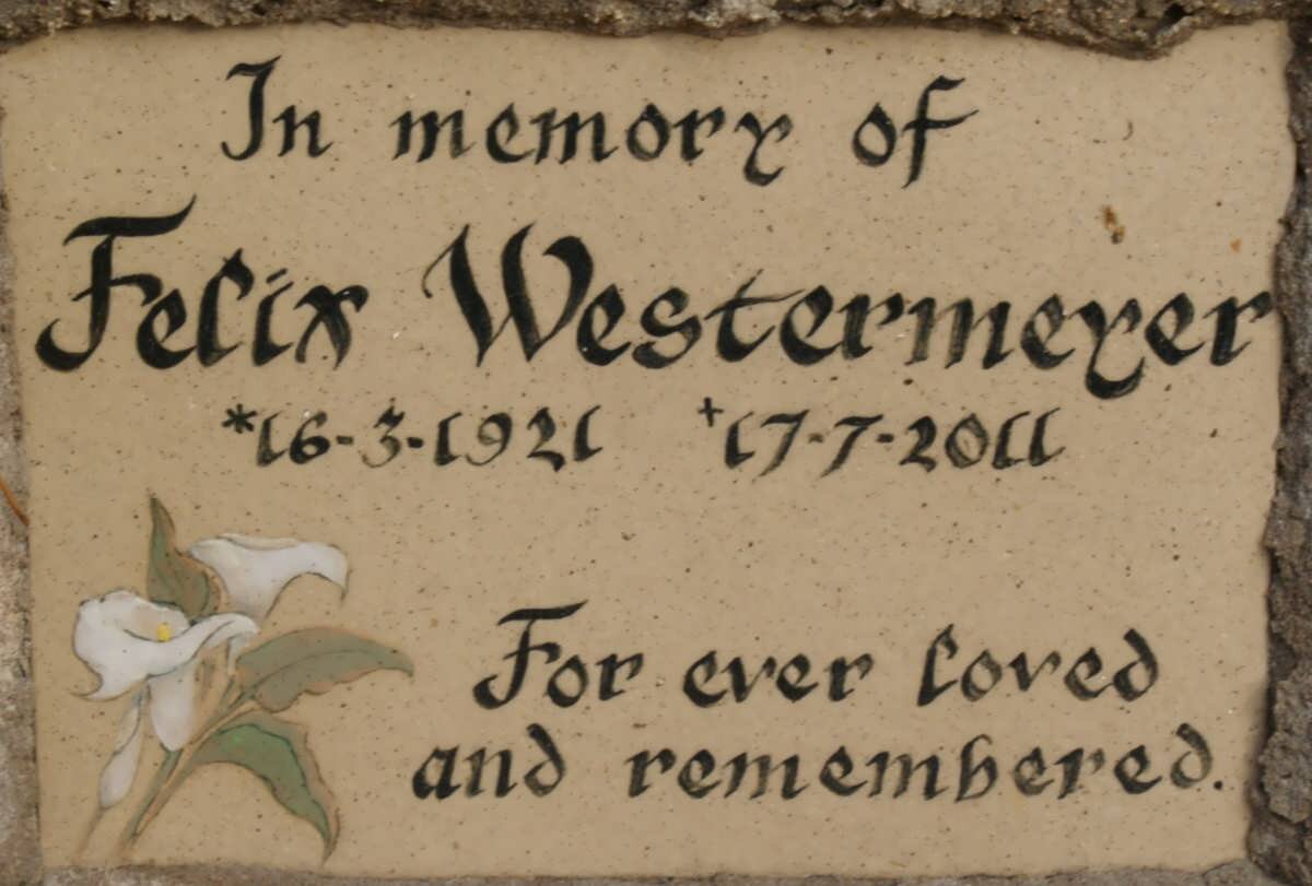 WESTERMEYER Felix 1921-2011