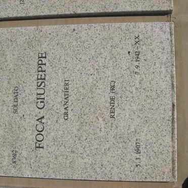 FOCA Giuseppe 1907-1942