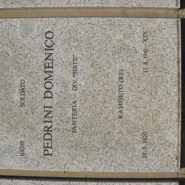 PEDRINI Domenico 1920-1941