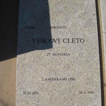 CLETO Vescovi 1921-1944