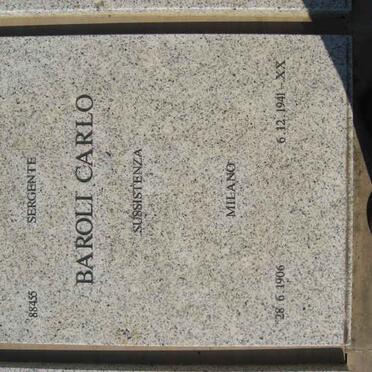 BAROLI Carlo 1906-1941