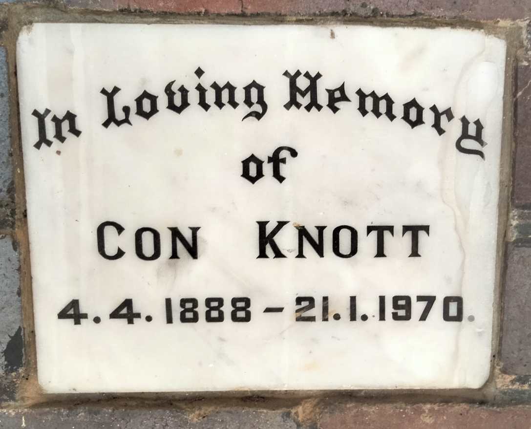 KNOTT Con 1888-1970