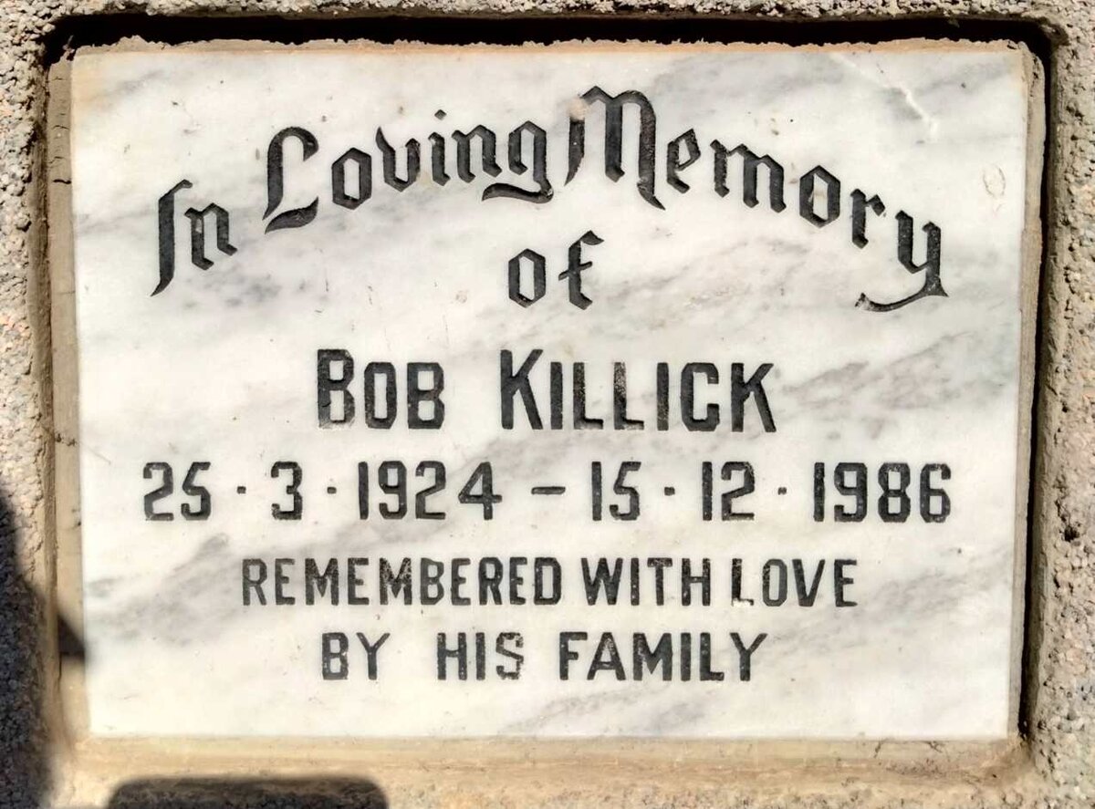 KILLICK Bob 1924-1986