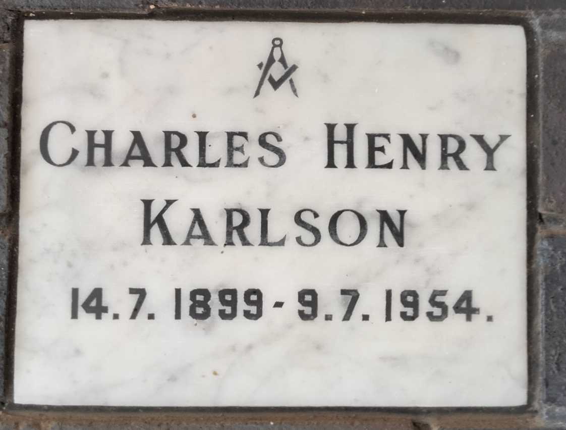 KARLSON Charles Henry 1899-1954