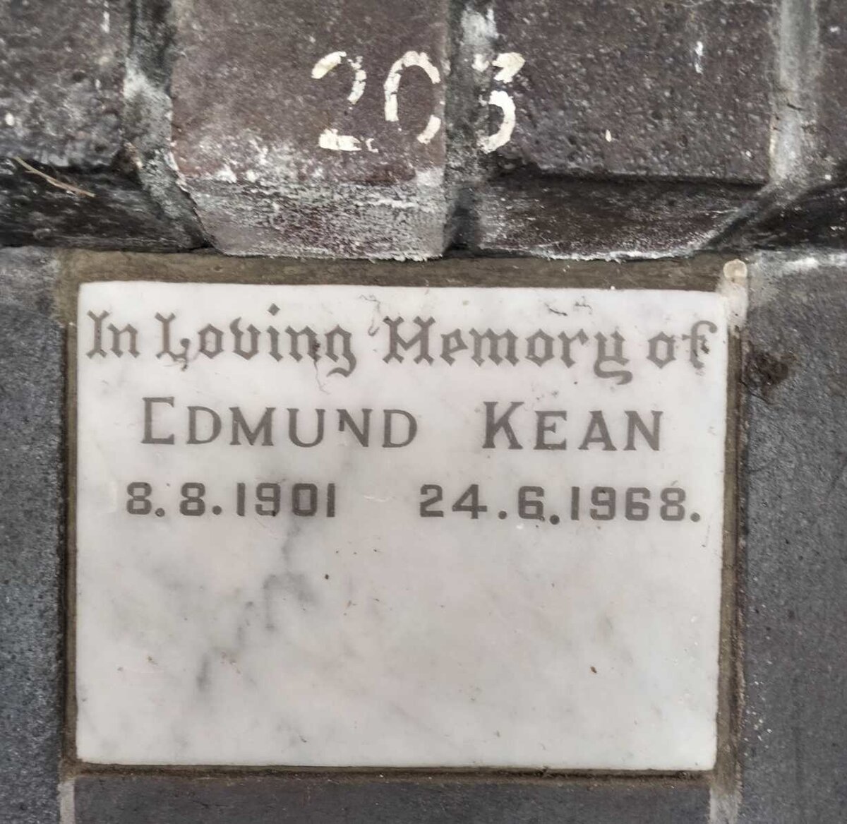 KEAN Edmund 1901-1968