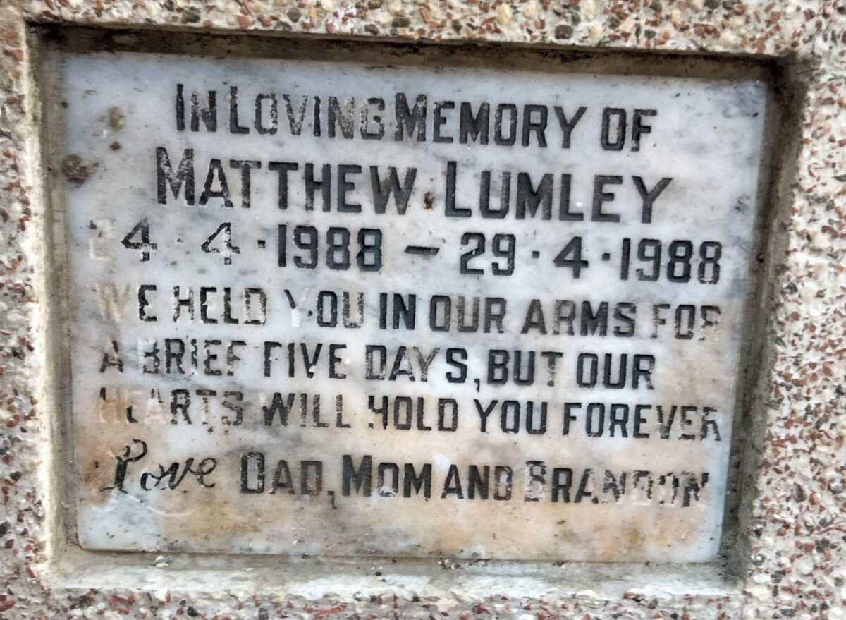 LUMLEY Matthew 1988-1988