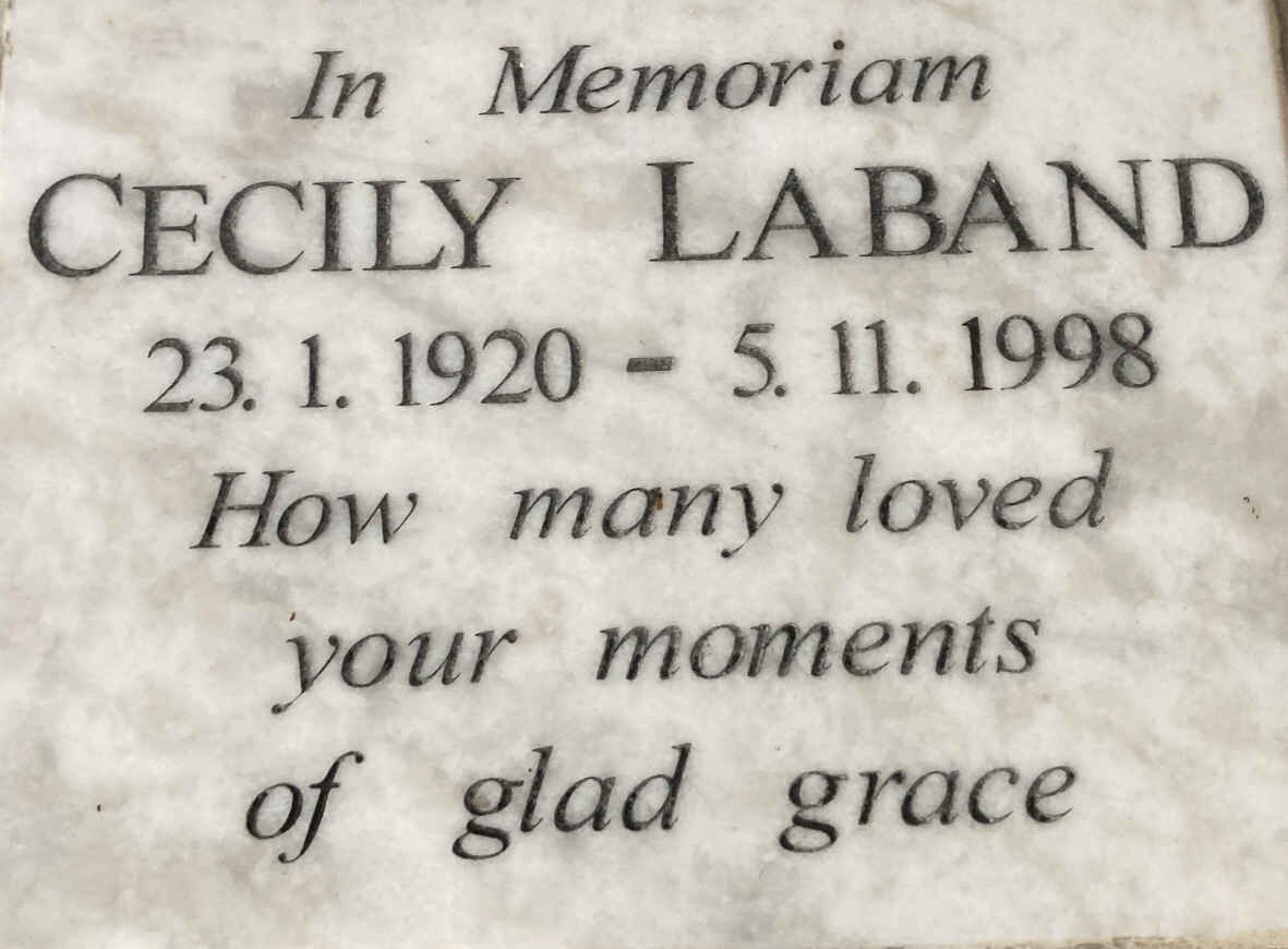 LABAND Cecily 1920-1998