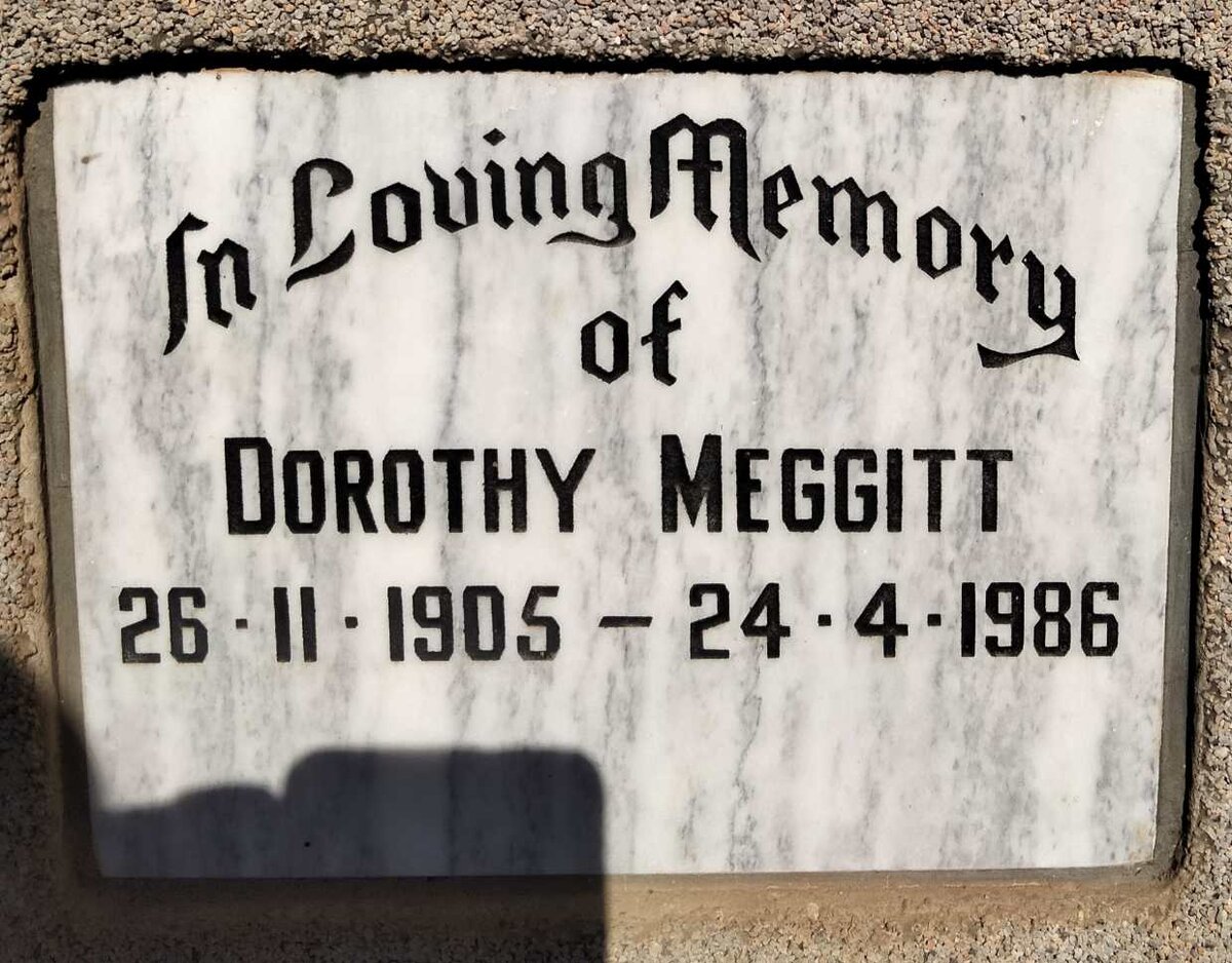 MEGGITT Dorothy 1905-1986
