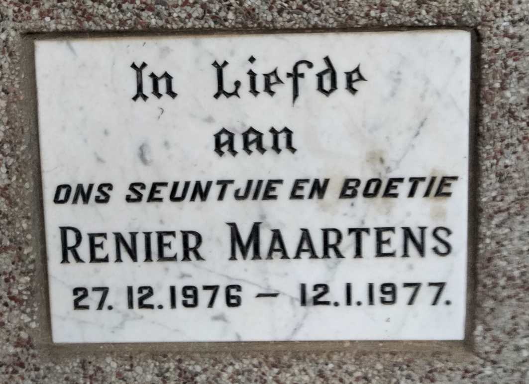 MAARTENS Renier 1976-1977