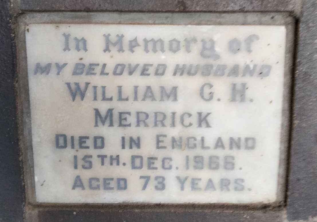 MERRICK William G.H -1966