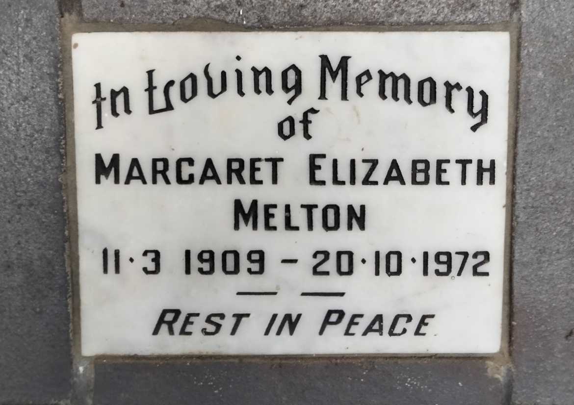 MELTON Margaret Elizabeth 1909-1972