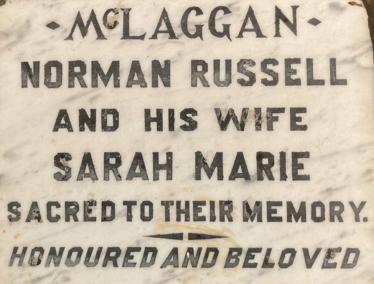 MCLAGGAN Norman Russell & Sarah Marie