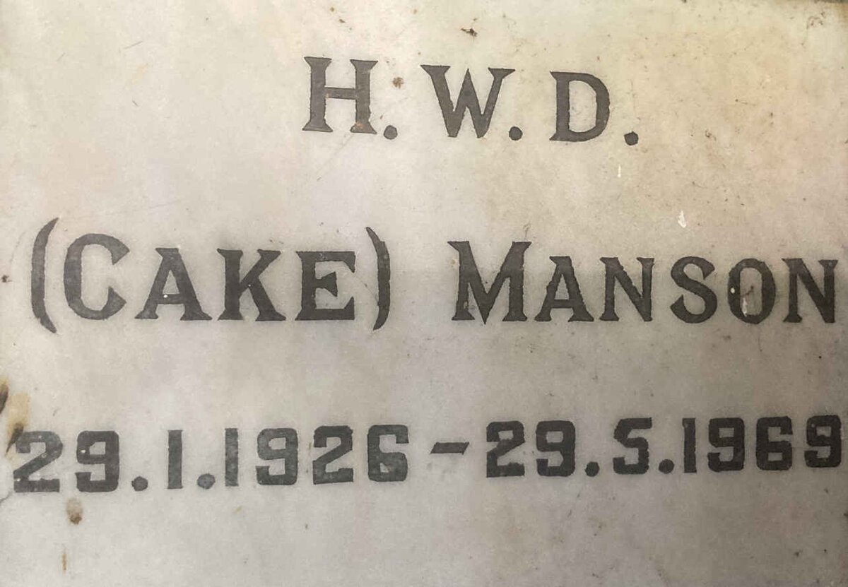 MANSON H.W.D. 1926-1969