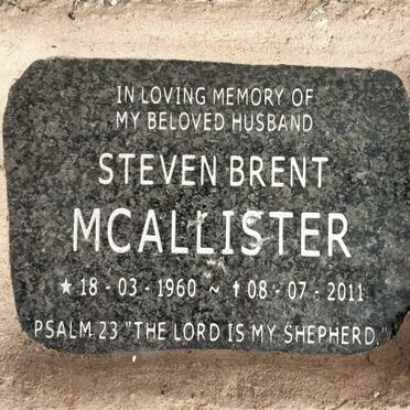 MCALLISTER Steven Brent 1960-2011