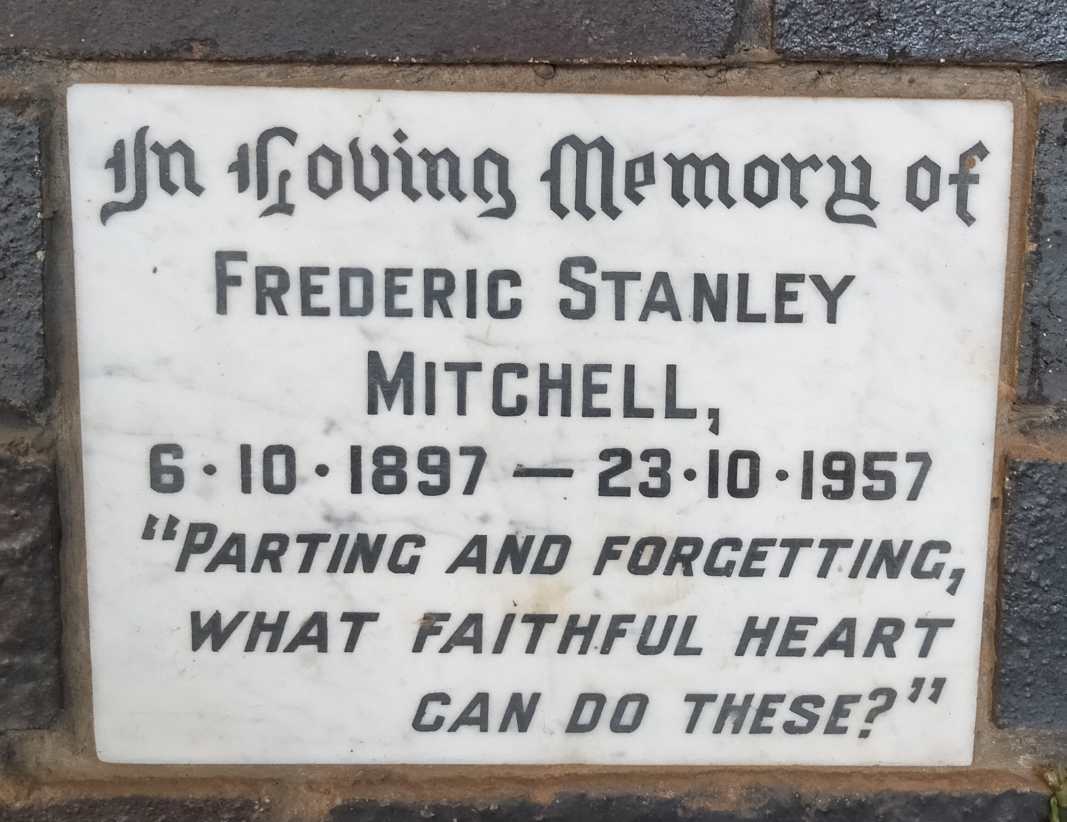 MITCHELL Frederic Stanley 1897-1957