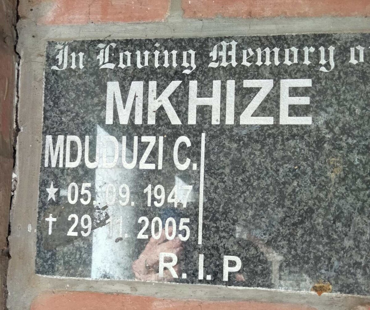 MKHIZE Mduduzi C. 1947-2005