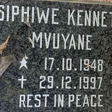 MVUYANE Siphiwe Kenneth 1948-1997