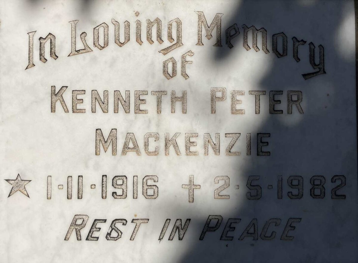 MACKENZIE Kenneth Peter 1916-1982