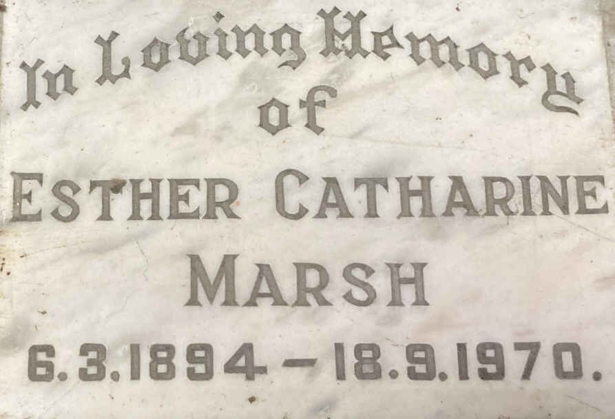 MARSH Esther Catherine 1894-1970