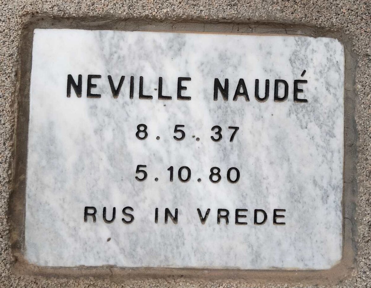 NAUDE Neville 1937-1980