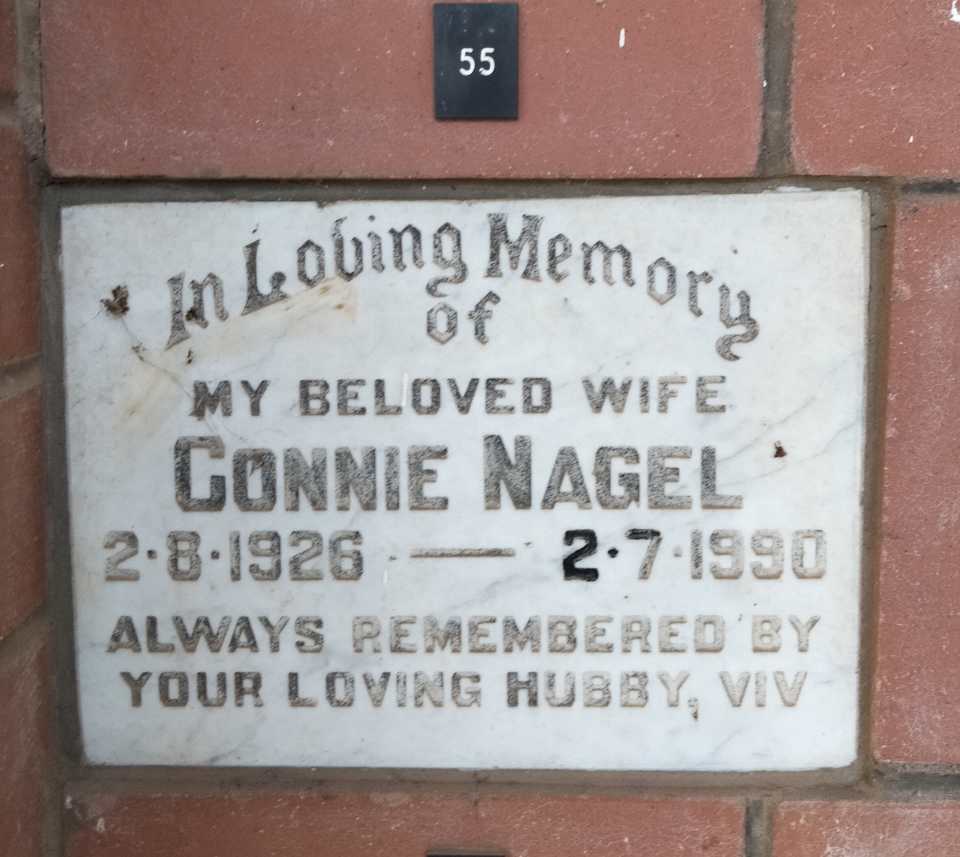 NAGEL Connie 1926-1990