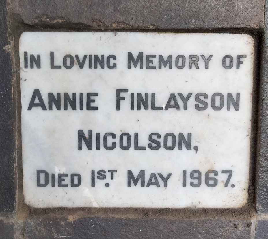 NICOLSON Annie Finlayson -1967