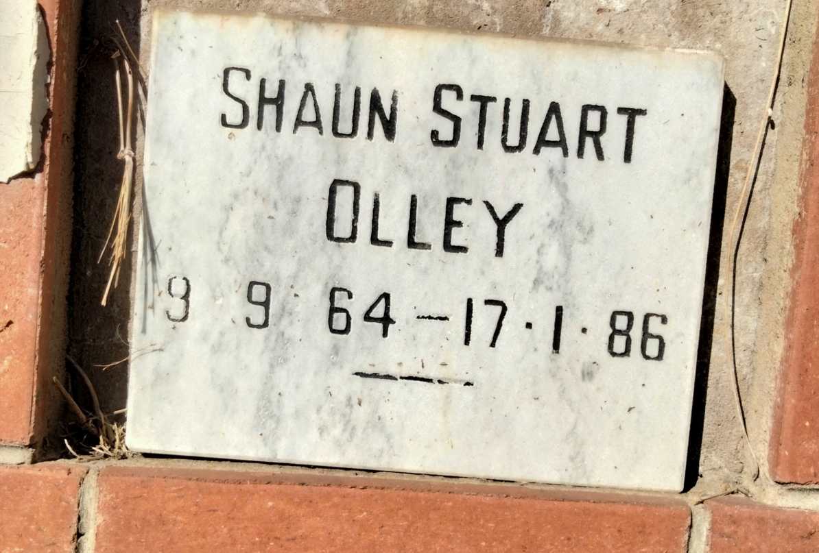 OLLEY Shaun Stuart 1964-1986