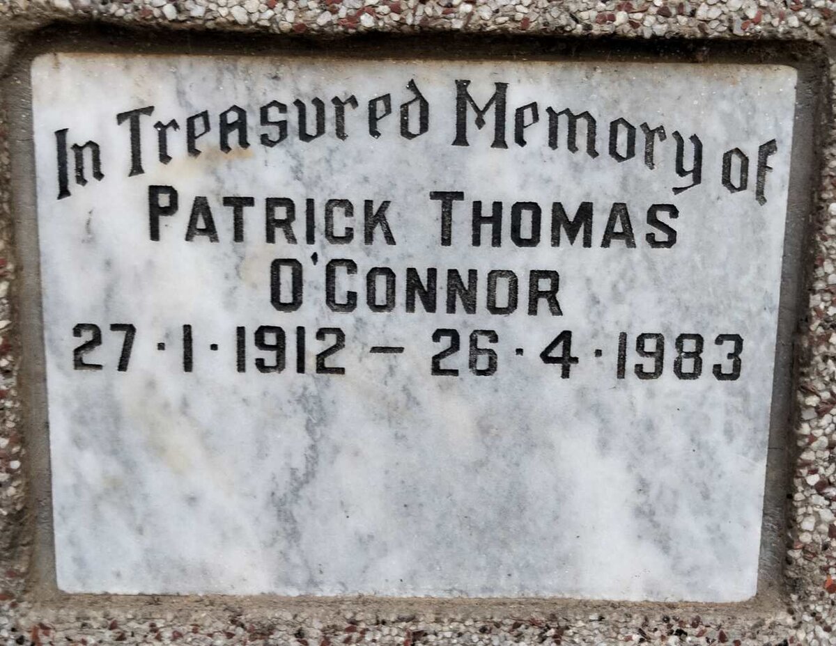 O'CONNOR Patrick Thomas 1912-1983