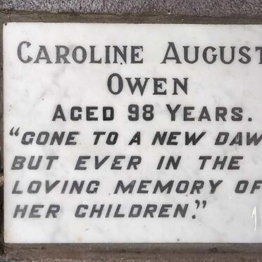 OWEN Caroline Augusta