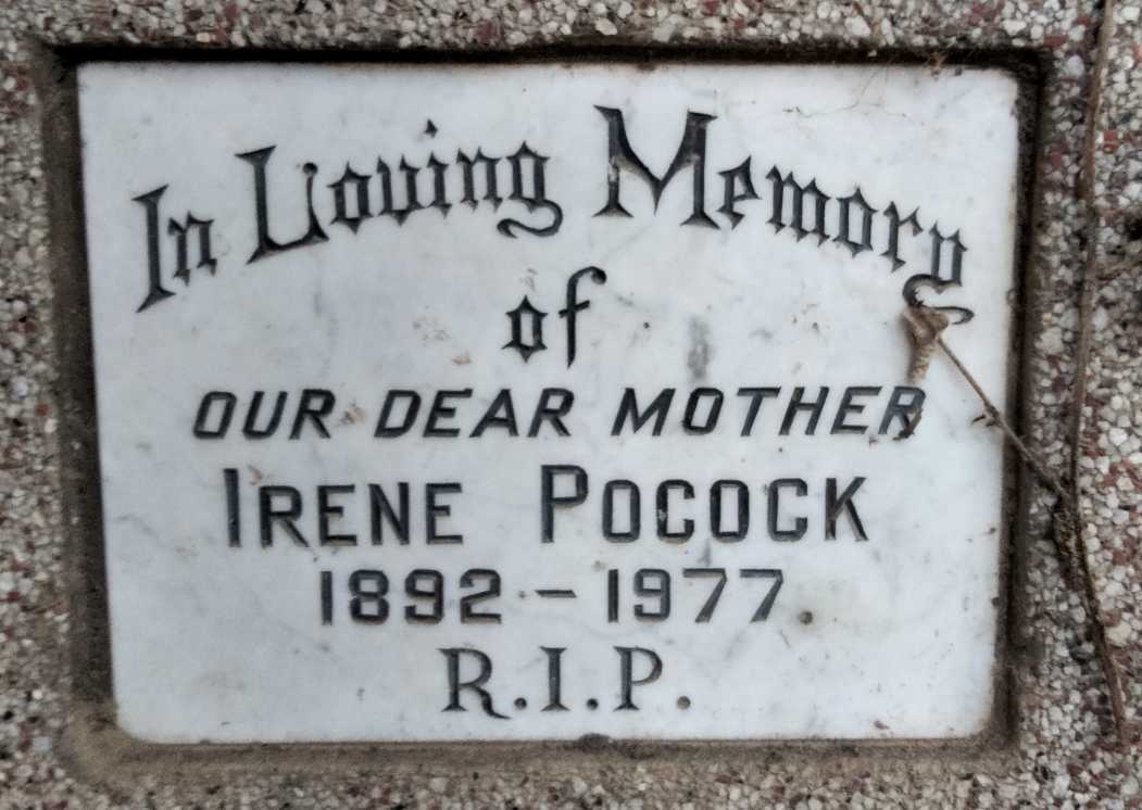 POCOCK Irene 1892-1977