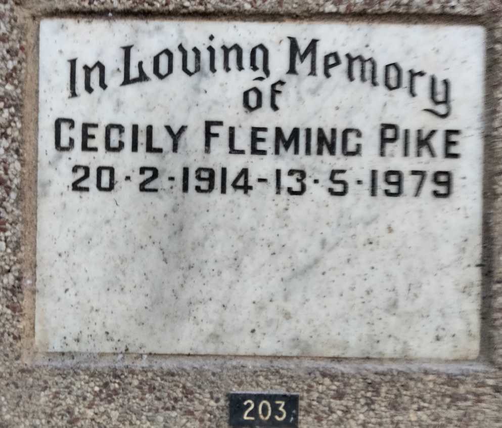 PIKE Cecily Fleming 1914-1979