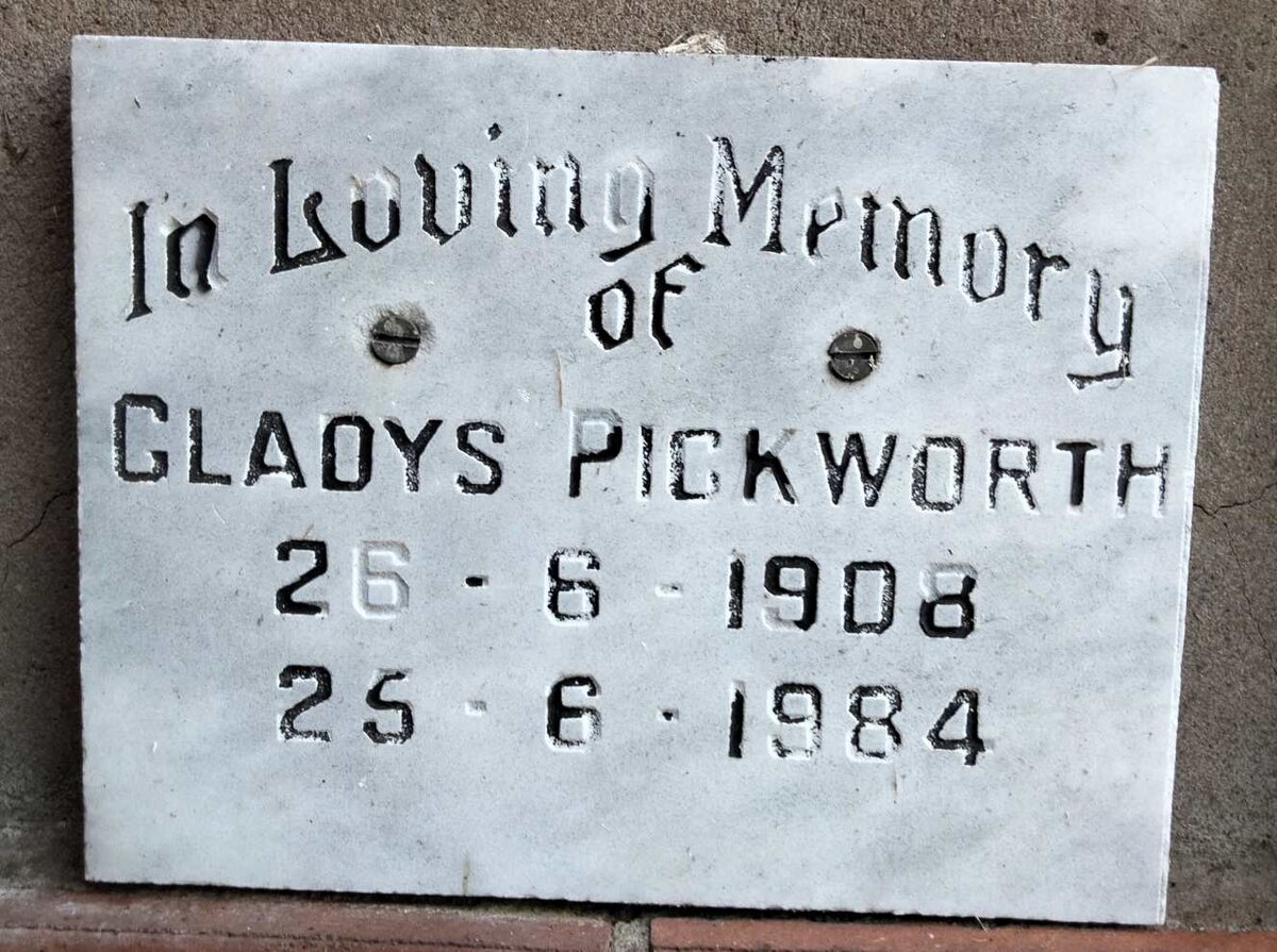 PICKWORTH Gladys 1908-1984