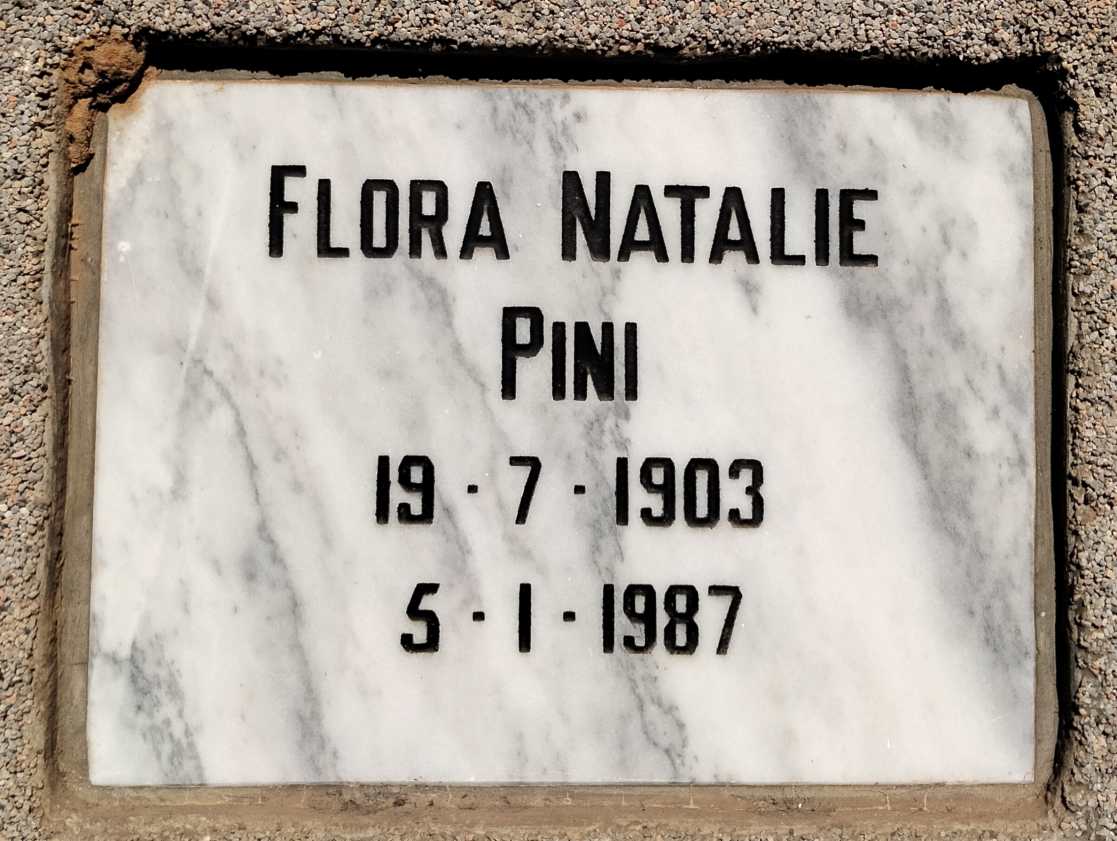 PINI Flora Natalie 1903-1987