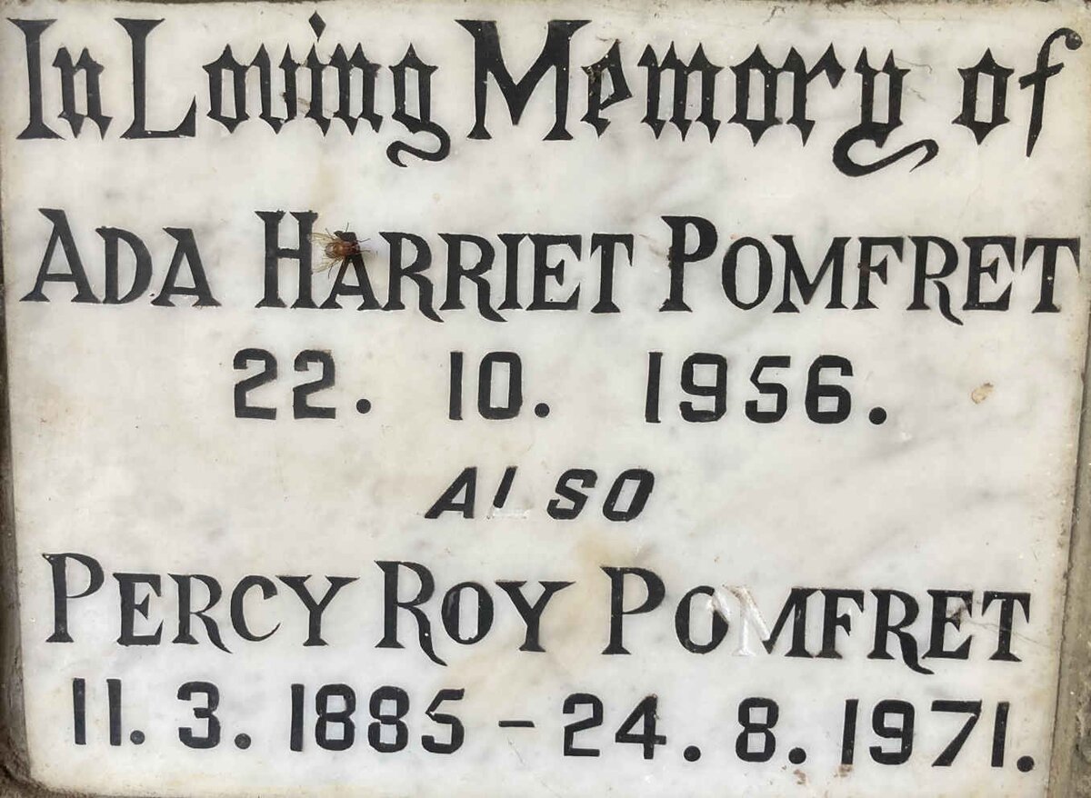 POMFRET Percy Roy 1885-1971 & Ada Harriet -1956