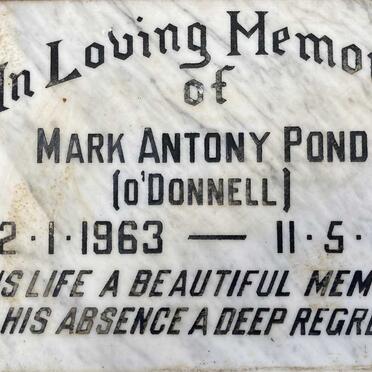 POND Mark Antony 1963-1985