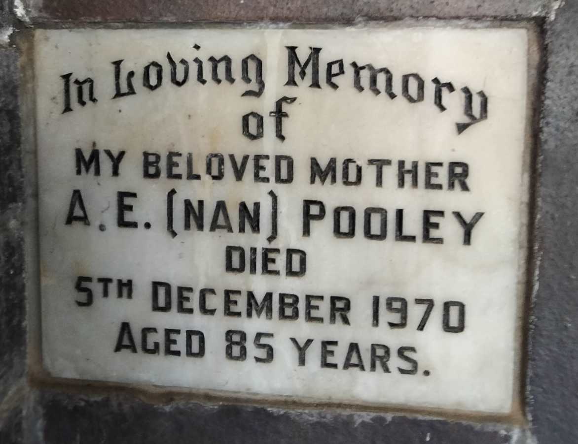 POOLEY A.E. -1970